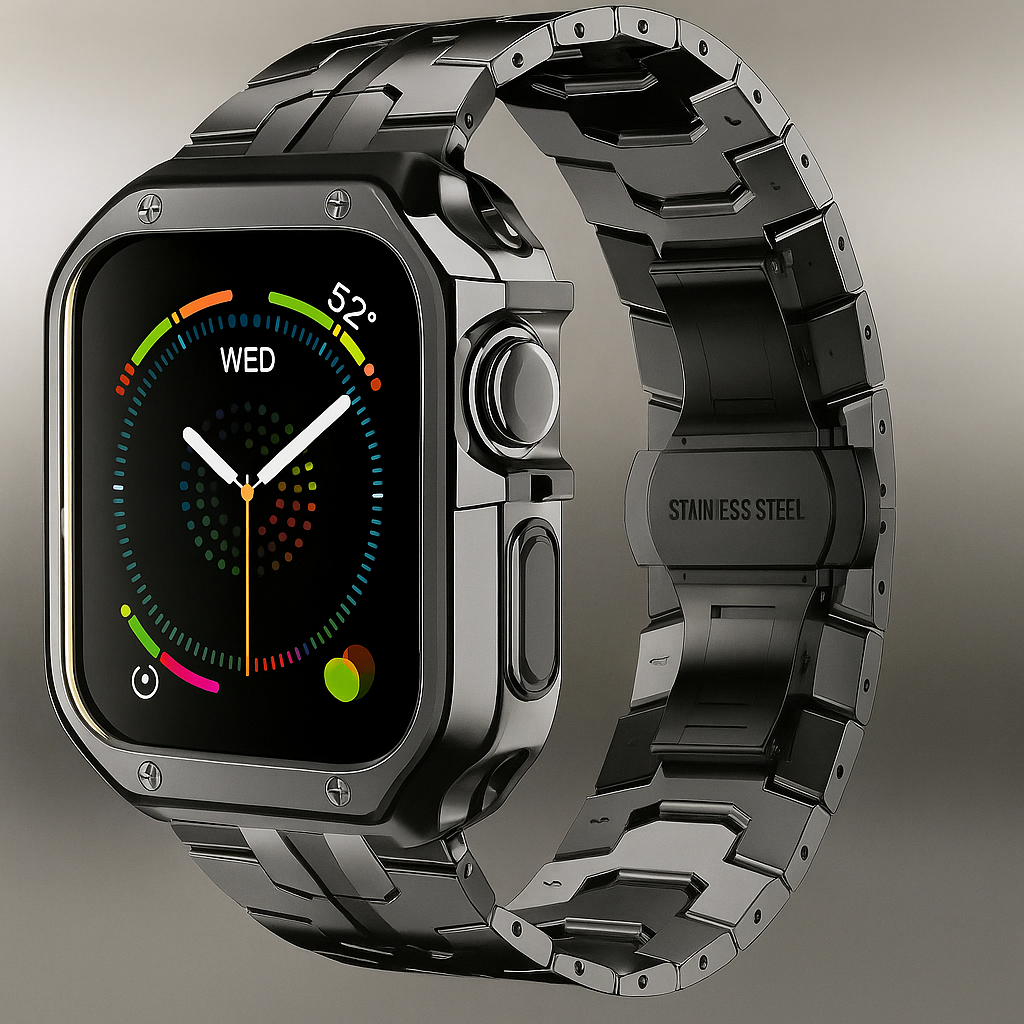 TitaniumGuard™ Infinity Series – Band & Case for Apple Watch