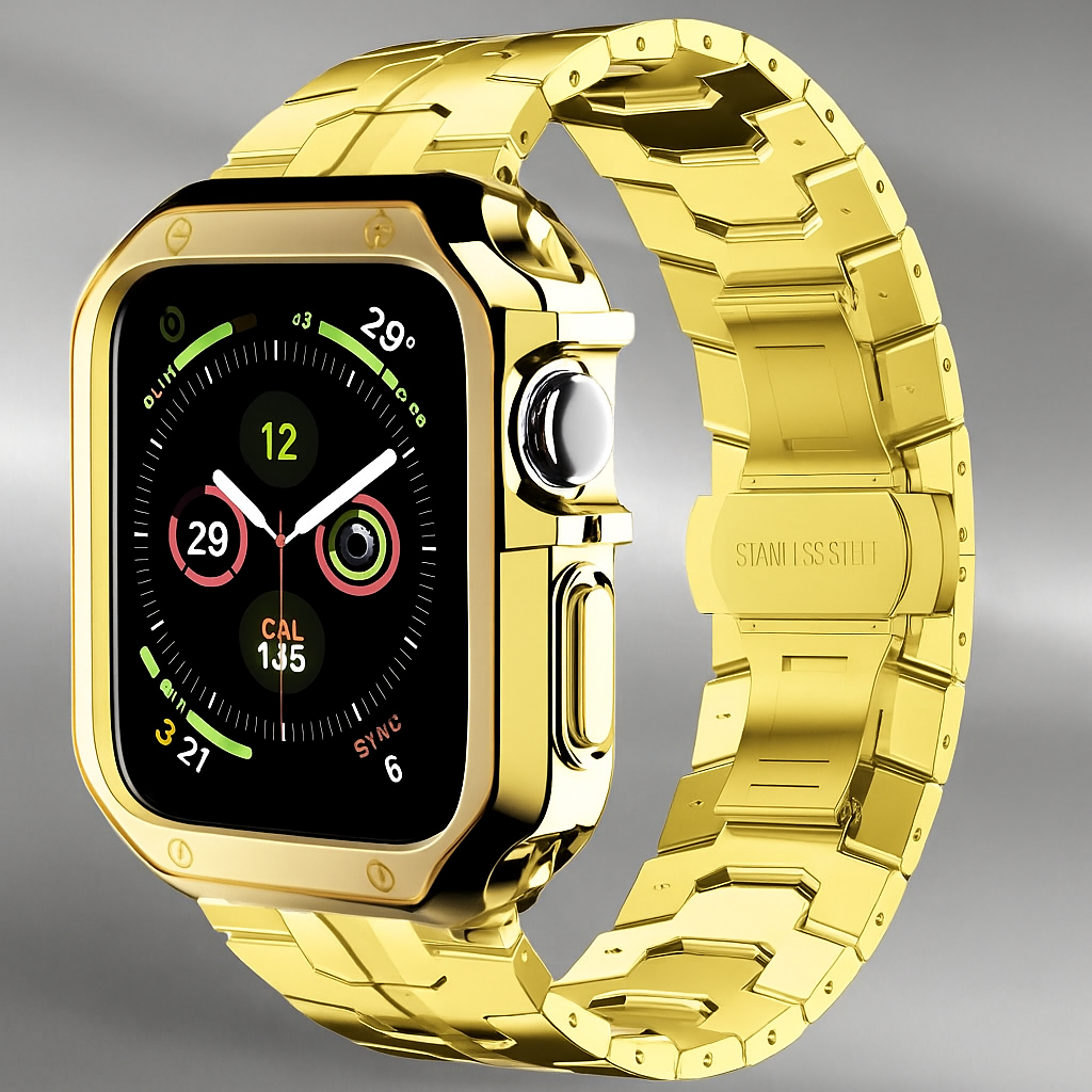 TitaniumGuard™ Infinity Series – Band & Case for Apple Watch