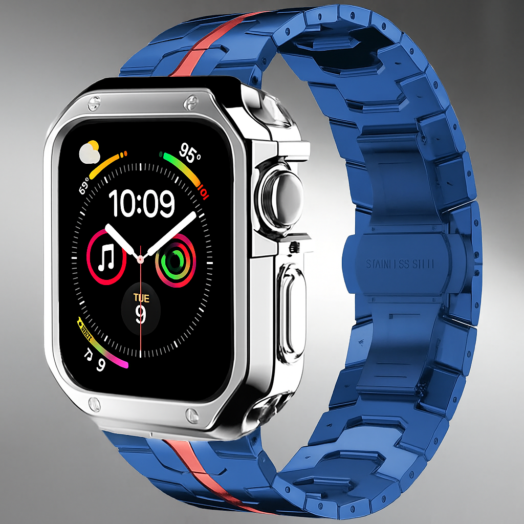 TitaniumGuard™ Infinity Series – Band & Case for Apple Watch