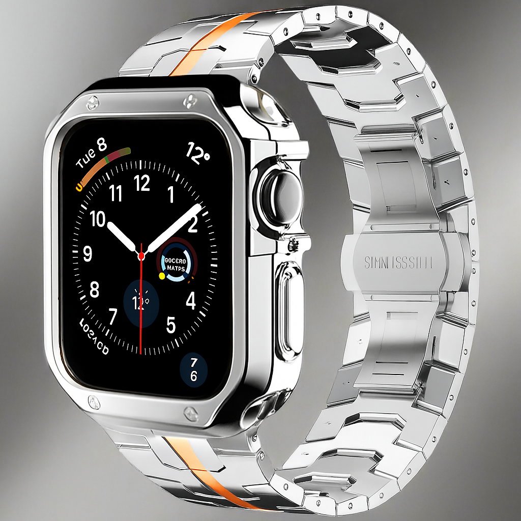 TitaniumGuard™ Infinity Series – Band & Case for Apple Watch