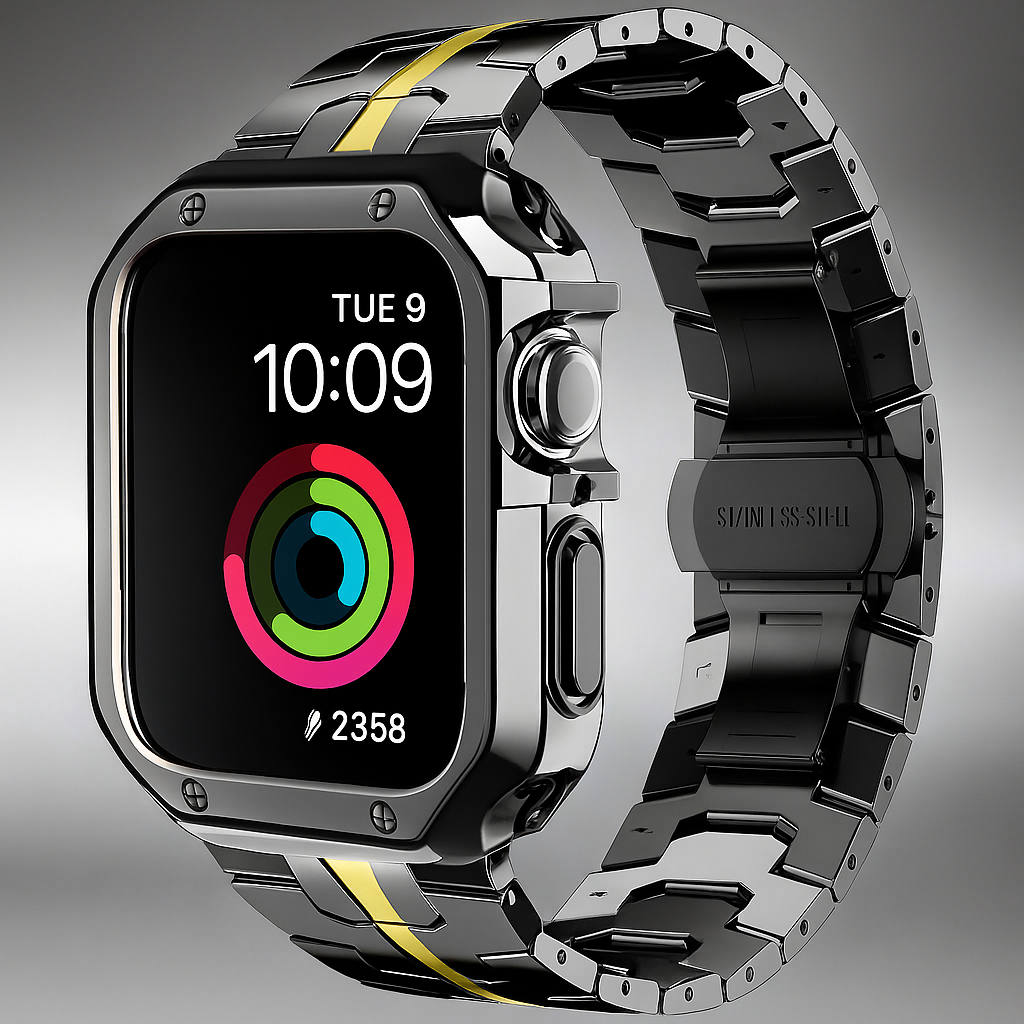 TitaniumGuard™ Infinity Series – Band & Case for Apple Watch