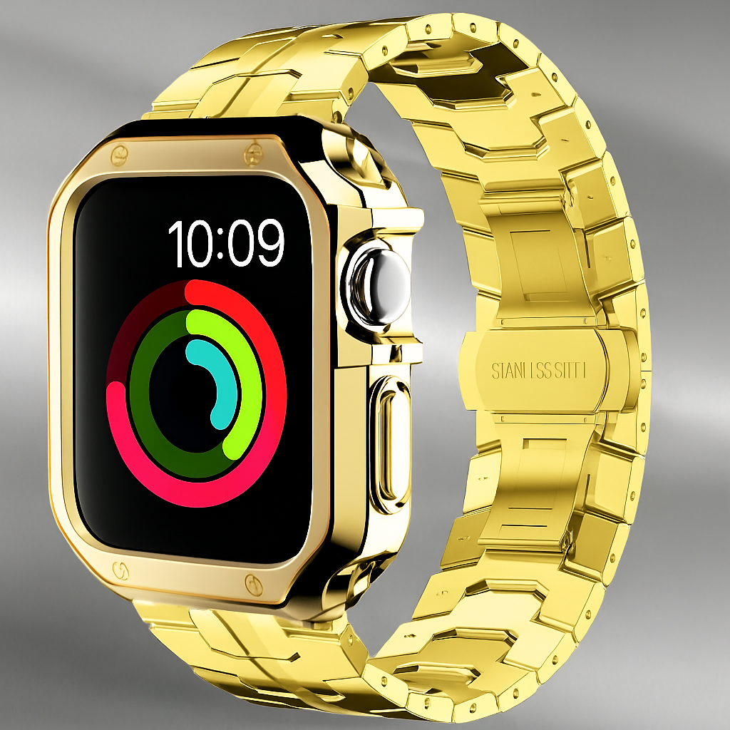 TitaniumGuard™ Prime Armor Set - Band & Case for Apple Watch