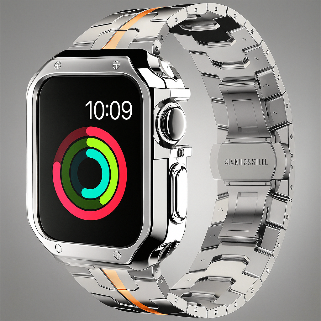 TitaniumGuard™ Prime Armor Set - Band & Case for Apple Watch