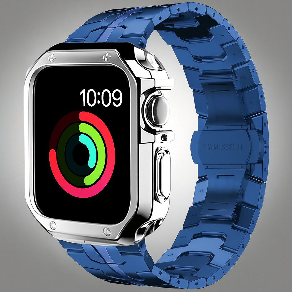 TitaniumGuard™ Prime Armor Set - Band & Case for Apple Watch