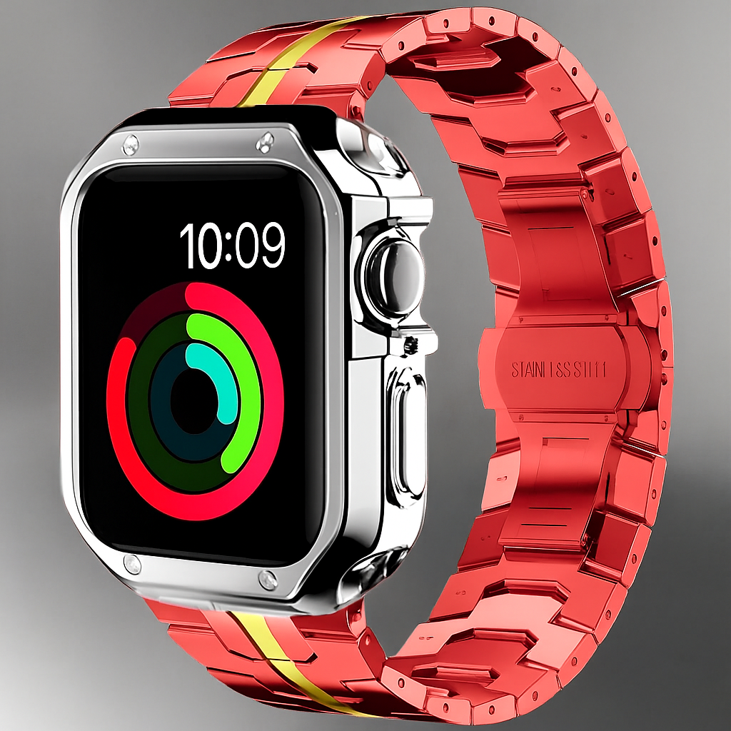 TitaniumGuard™ Prime Armor Set - Band & Case for Apple Watch