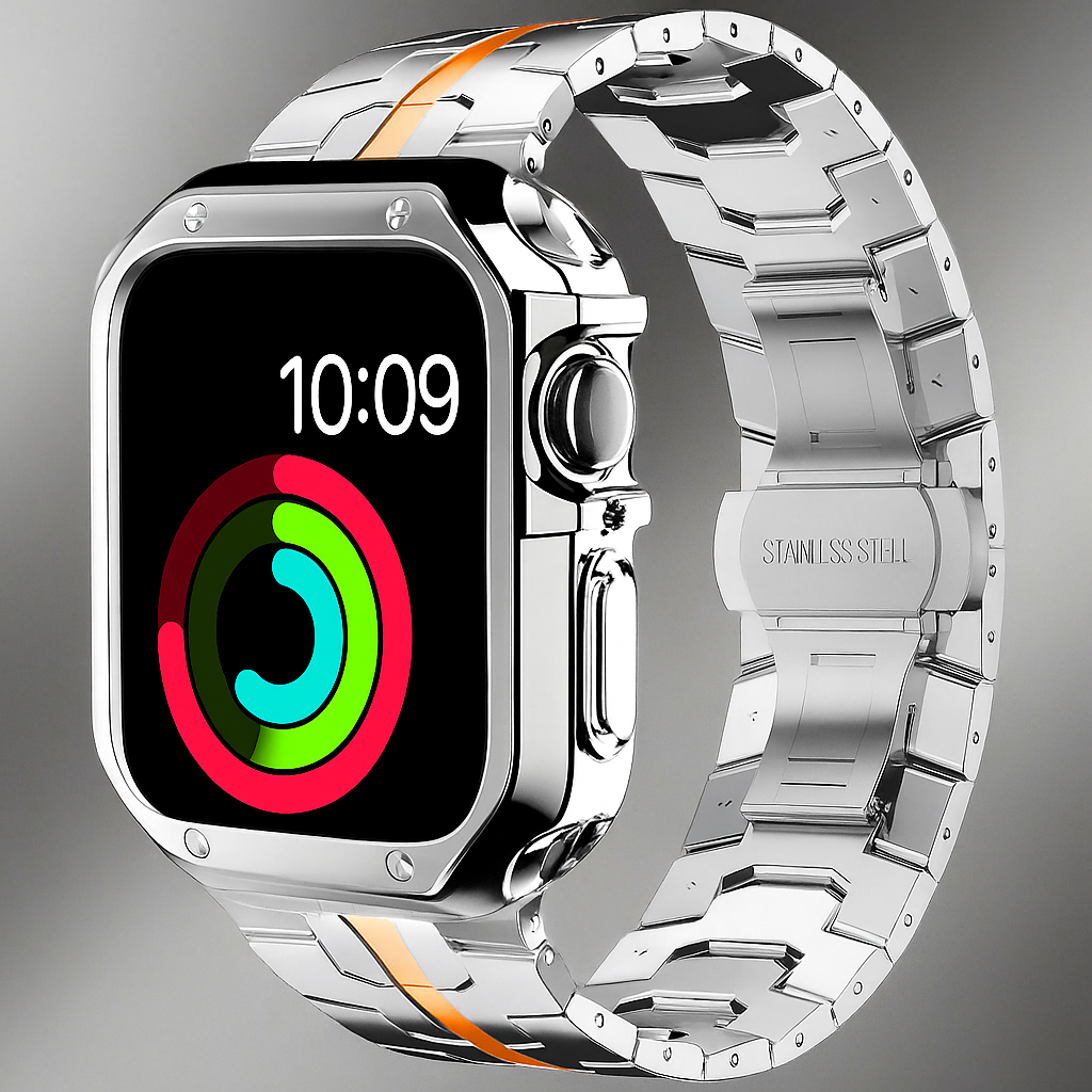 TitaniumGuard™ Prime Armor Set - Band & Case for Apple Watch