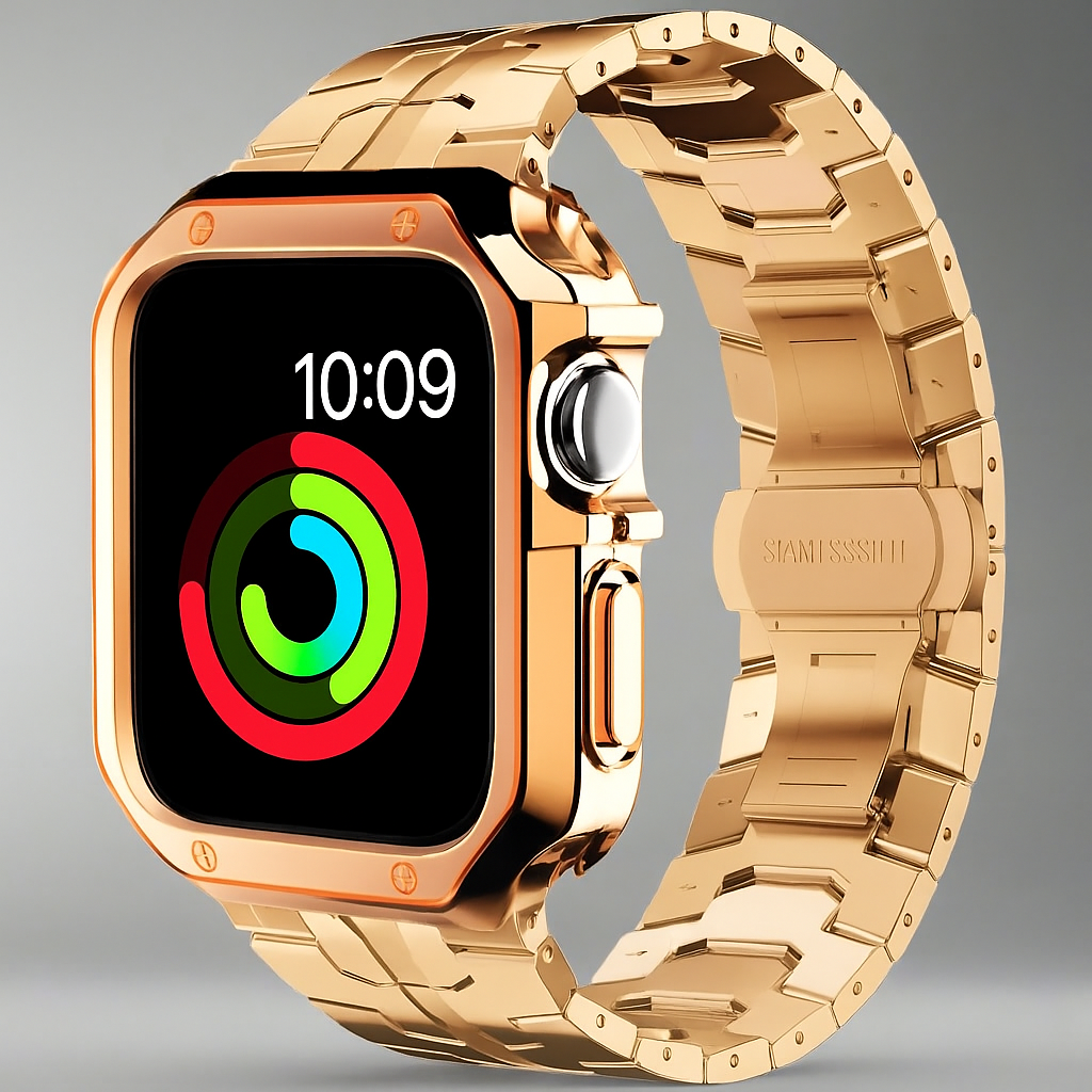 TitaniumGuard™ Prime Armor Set - Band & Case for Apple Watch