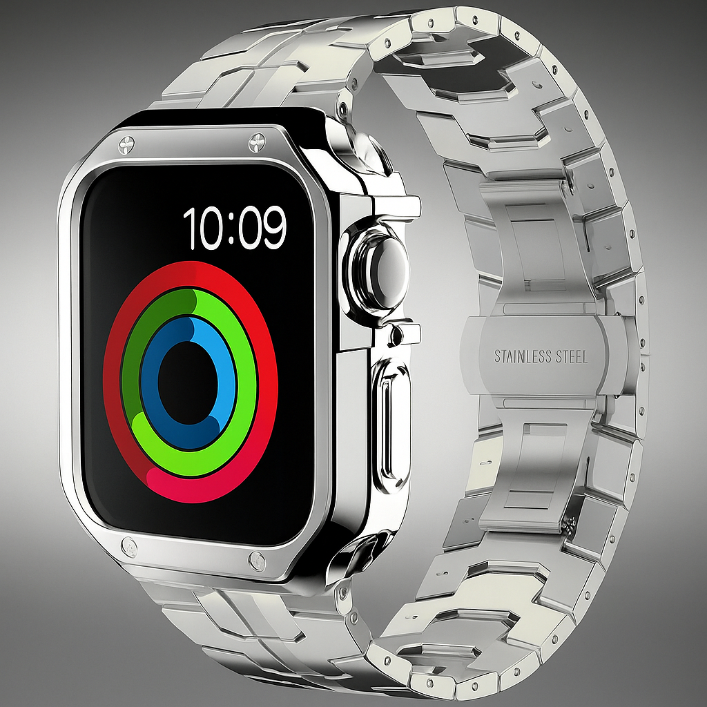 TitaniumGuard™ Prime Armor Set - Band & Case for Apple Watch