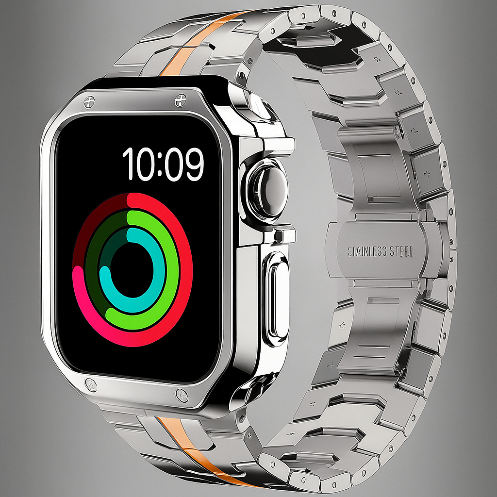 TitaniumGuard™ Prime Armor Set - Band & Case for Apple Watch