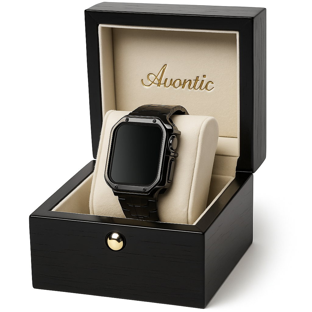 TitaniumGuard™ Infinity Series – Titanium Band & Protective Case for Apple Watch Ultra 3/2/1, Series 11/10, SE & All Models