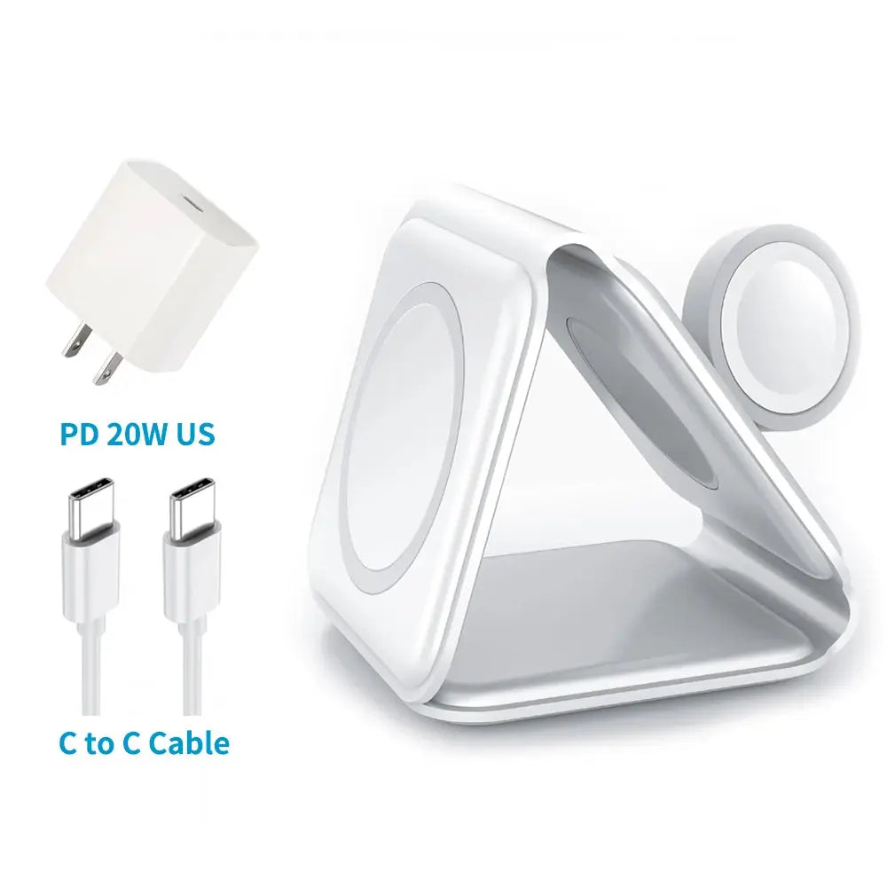 PinnacleCharge Pro 3-in-1 Foldable Wireless Charging Station - Pinnacle Luxuries