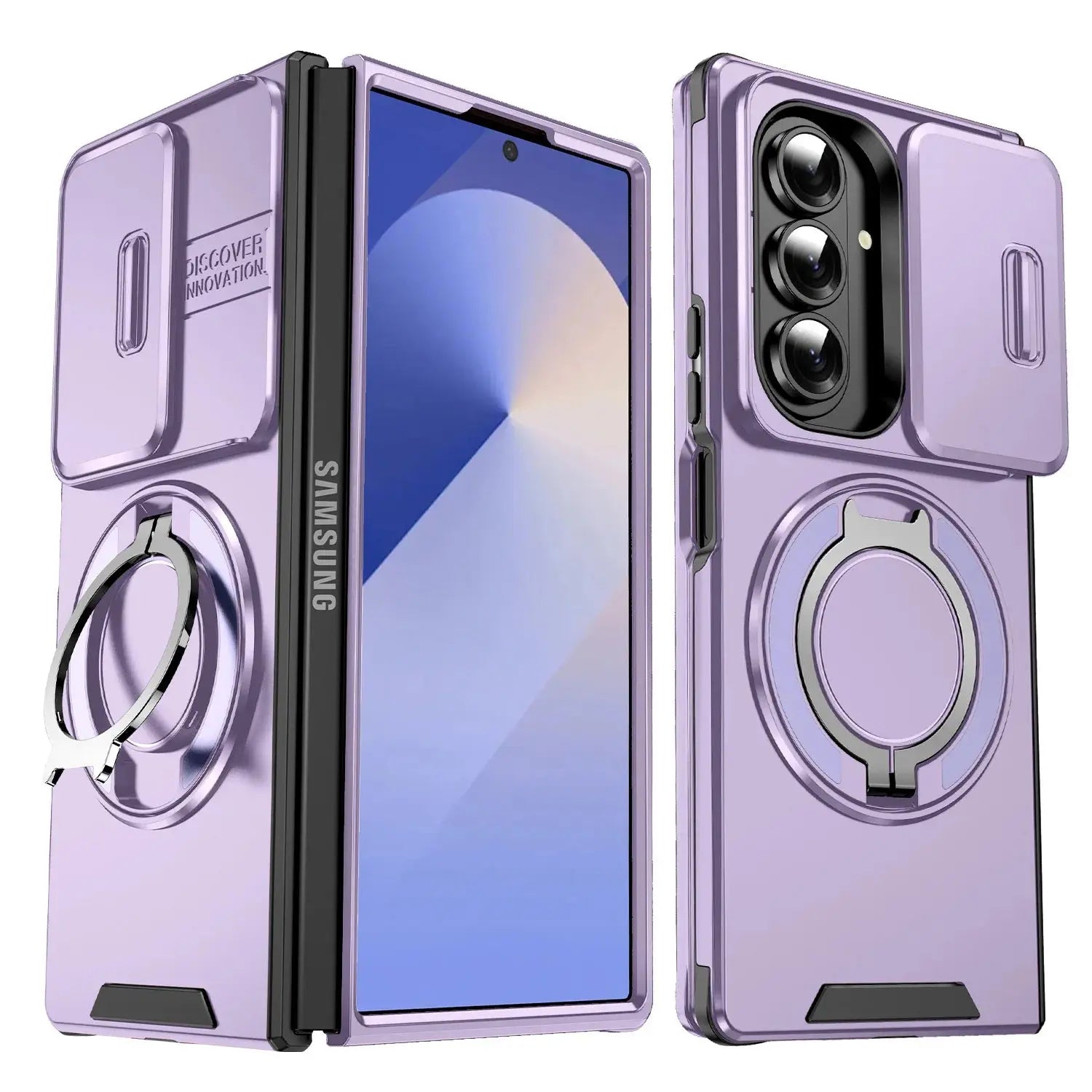 Case For Samsung Galaxy Z Fold 7 6 5 4G 5G 2025 Military-Grade Protection Phone Slide Camera Cover Avontic
