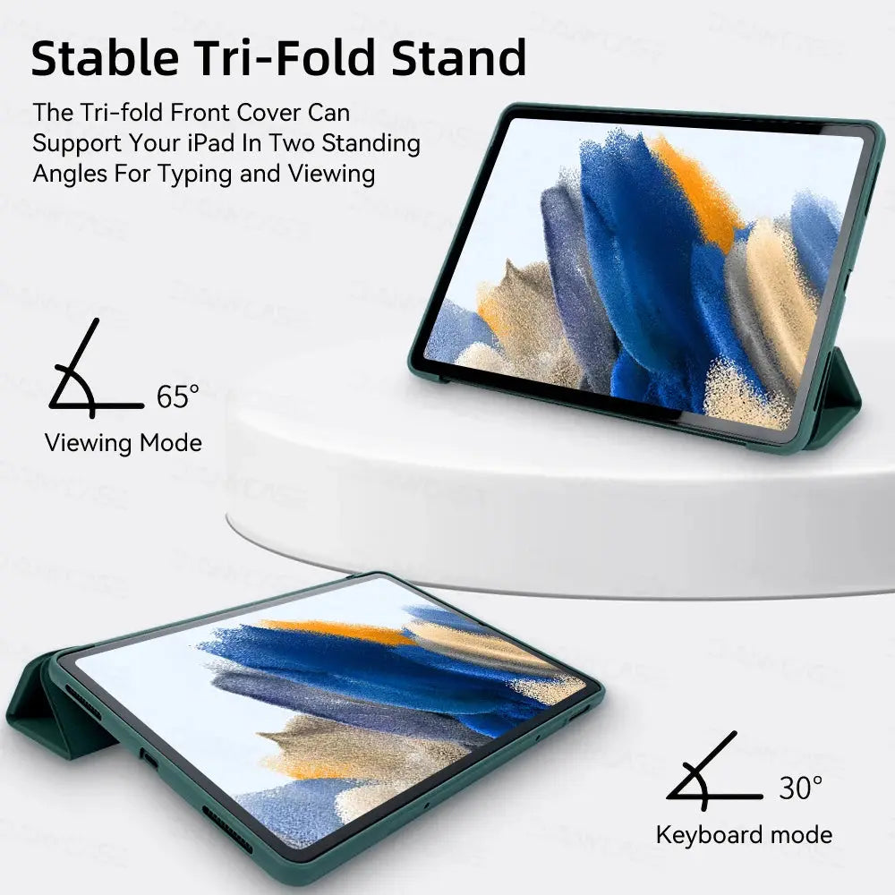 Case for Samsung Galaxy Tab A8 10.5 X205 X200 S6 Lite P610 P615 A7 T500 A7 lite T220 S7 S8 S9 PU Tablet Cover Smart Leather Pinnacle Luxuries