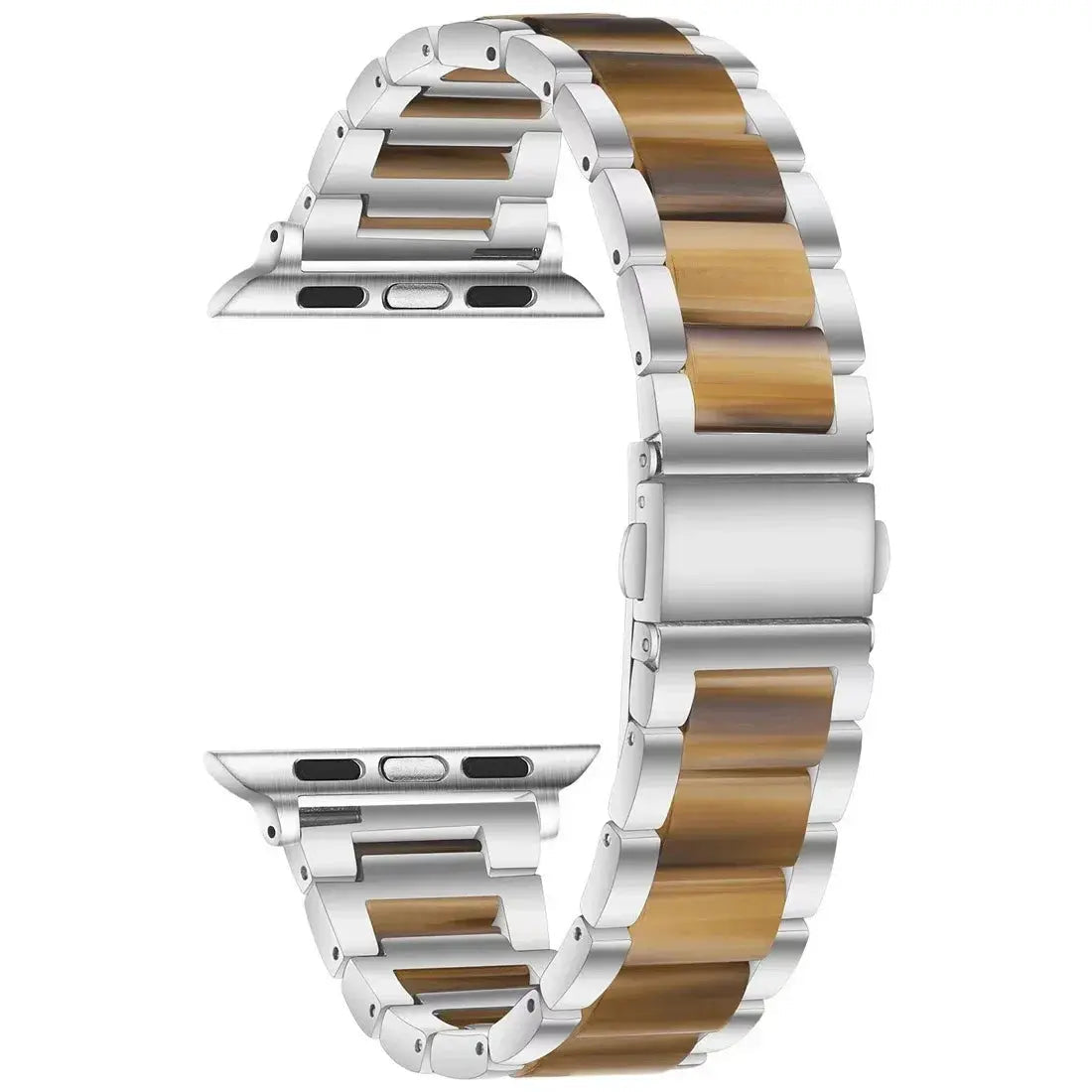 EleganceFit™ Resin & Stainless Steel Band for Apple Watch Series 11, Ultra 3, 10, 9, 8, 7, 6, SE (42mm–49mm)