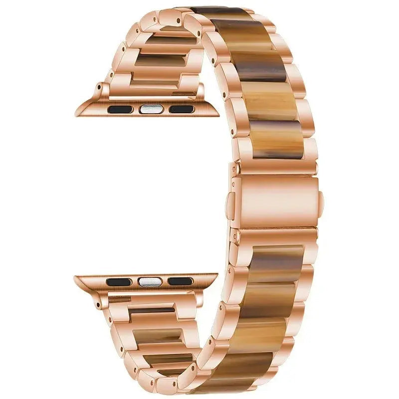 EleganceFit™ Resin & Stainless Steel Band for Apple Watch Series 11, Ultra 3, 10, 9, 8, 7, 6, SE (42mm–49mm)