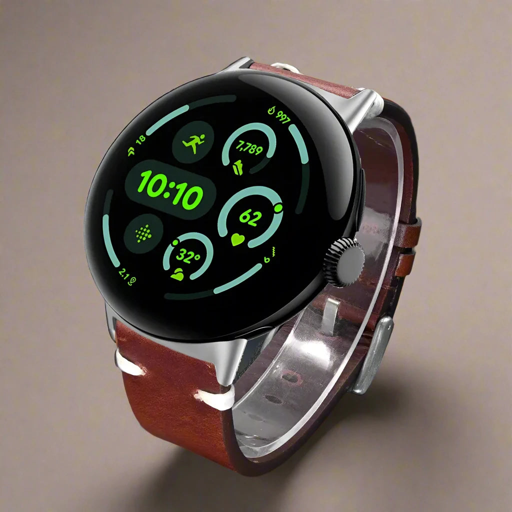 LuxeCraft™ Leather Band for Google Pixel Watch 3 & 4 – Premium Genuine Leather Replacement Strap