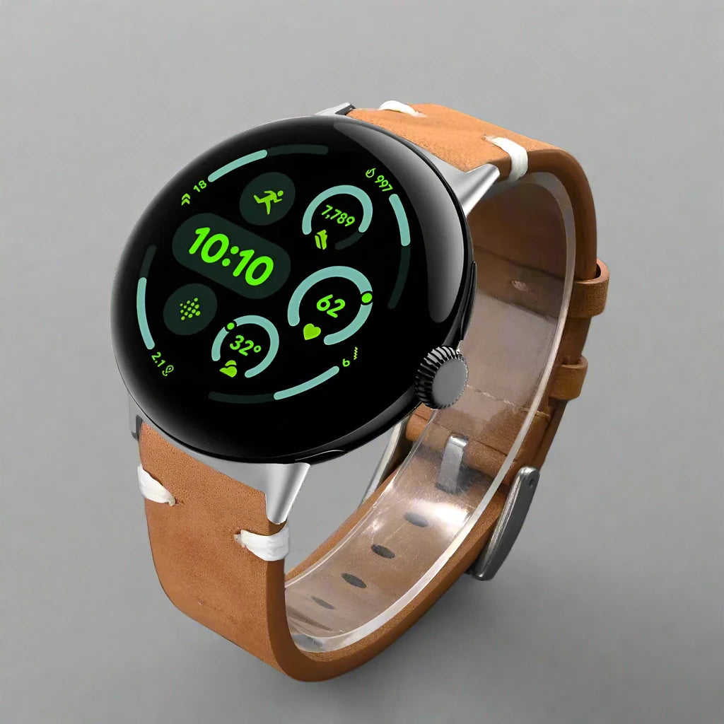 LuxeCraft™ Leather Band for Google Pixel Watch 3 & 4 – Premium Genuine Leather Replacement Strap