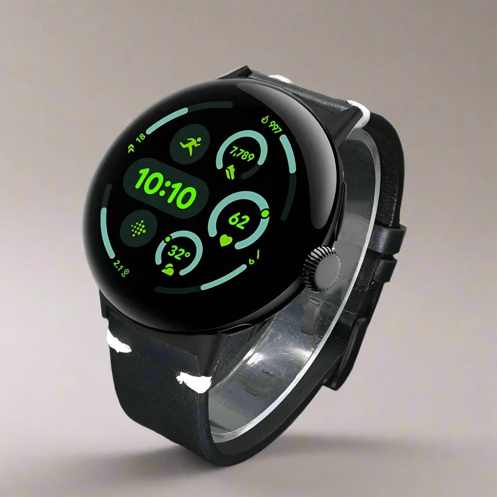 LuxeCraft™ Leather Band for Google Pixel Watch 3 & 4 – Premium Genuine Leather Replacement Strap