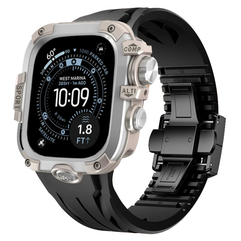 AeroGuard™ SteelSport Pro Case & Band System — Apple Watch Ultra 3/2/1, Series 11/10 (49mm / 46mm / 45mm / 44mm)