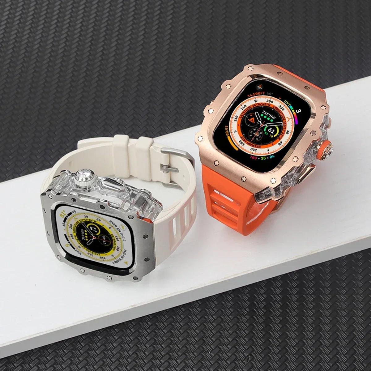 FortiCase™ Sport Edition — Stainless Steel Armor Kit for Apple Watch Ultra 3, 2 & 1 & Series 6–9