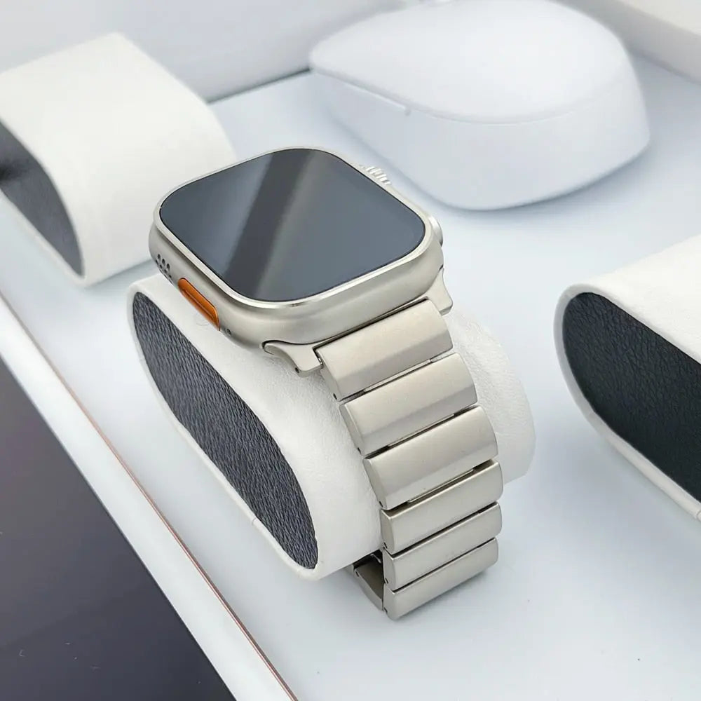 Titanium band For Apple Watch Ultra 49mm 44mm 45mm 42MM pure titanium strap For iWatch Series 8 7 6 SE 5 4 3 luxury men bracelet Pinnacle Luxuries