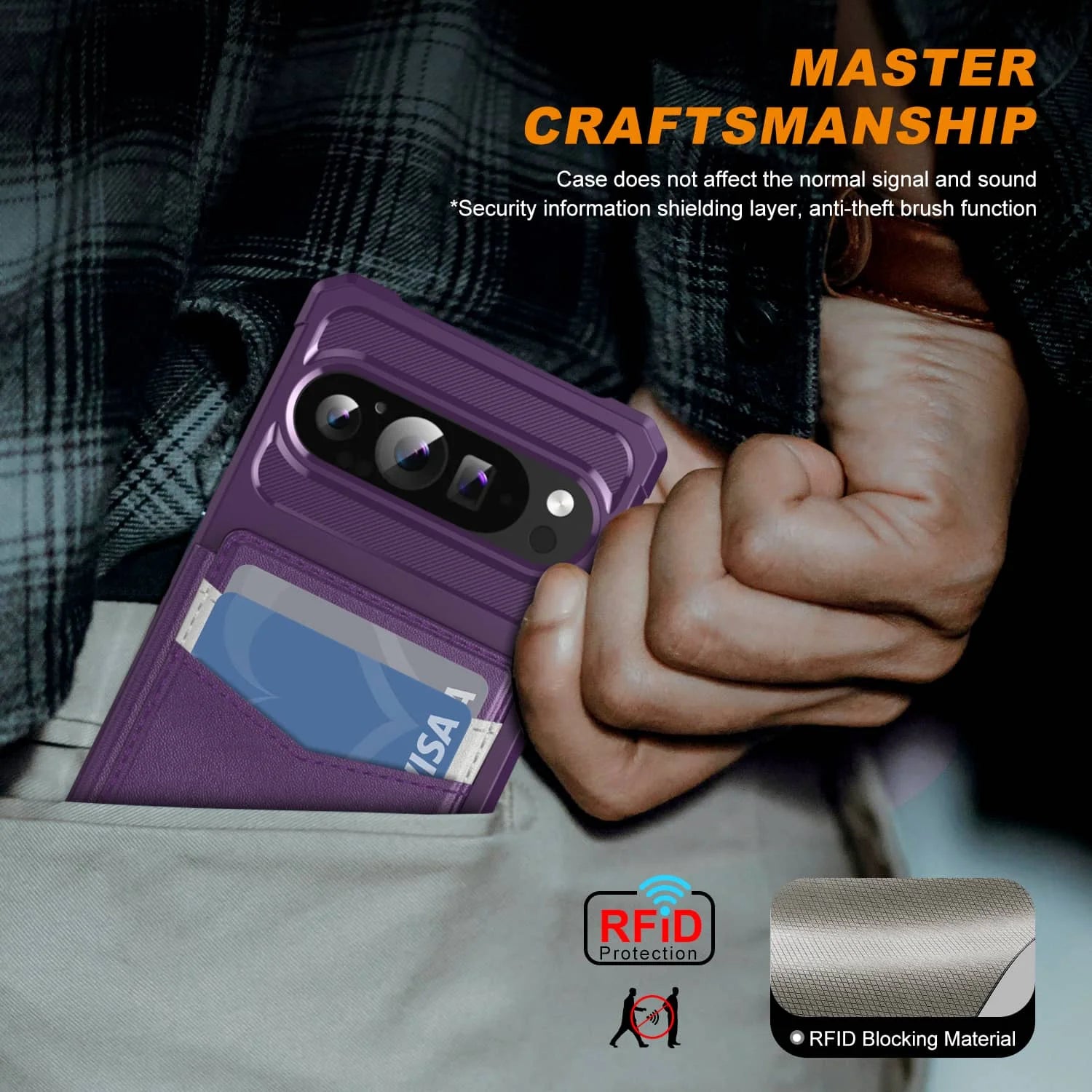 VaultShield™ Armor Flip Wallet Case for Google Pixel (All Models)