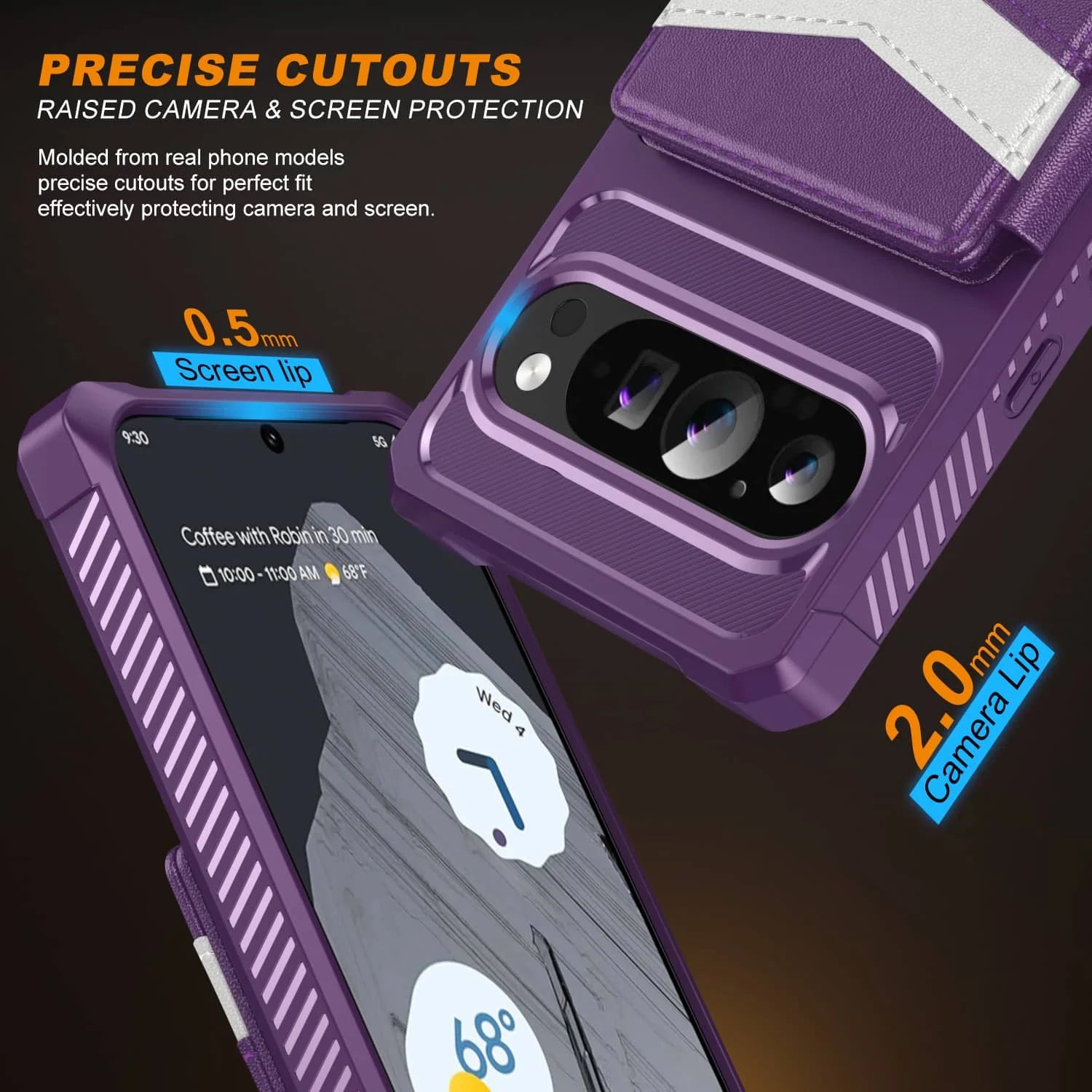 VaultShield™ Armor Flip Wallet Case for Google Pixel (All Models)