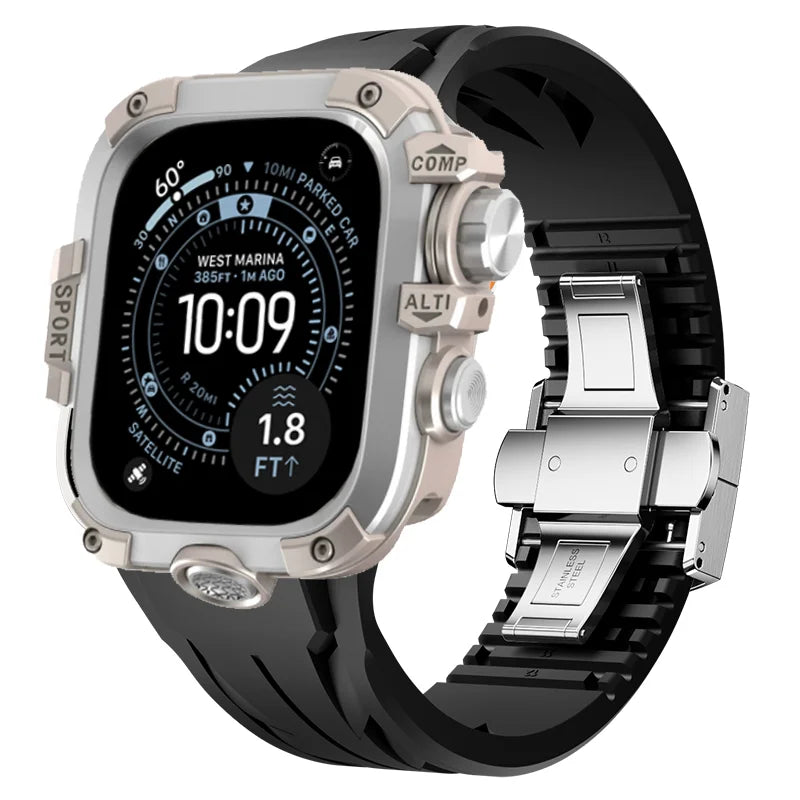 AeroGuard™ SteelSport Pro Case & Band System — Apple Watch Ultra 3/2/1, Series 11/10 (49mm / 46mm / 45mm / 44mm)