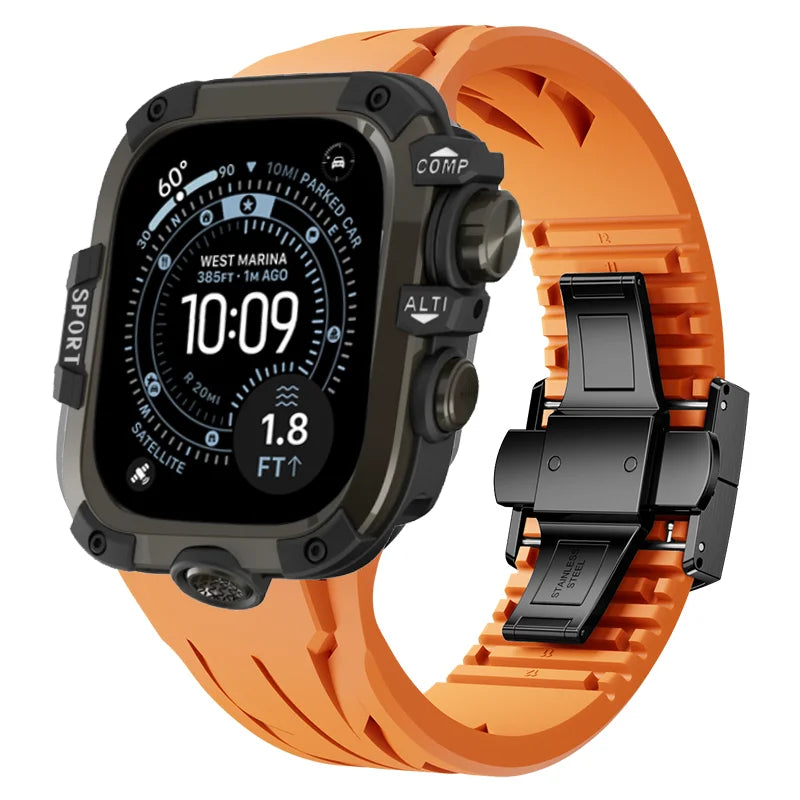 AeroGuard™ SteelSport Pro Case & Band System — Apple Watch Ultra 3/2/1, Series 11/10 (49mm / 46mm / 45mm / 44mm)