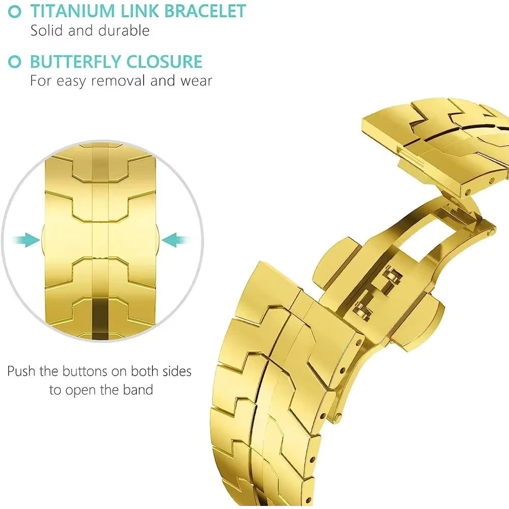 Titanium Ascend Series – Premium Band & Seamless Protective Case for Apple Watch