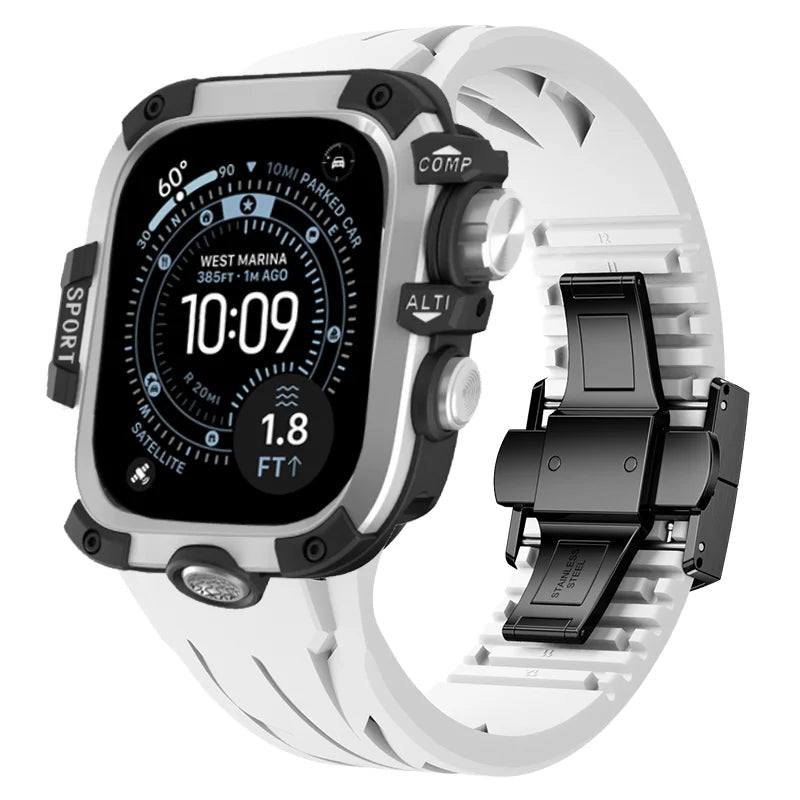 AeroGuard™ SteelSport Pro Case & Band System — Apple Watch Ultra 3/2/1, Series 11/10 (49mm / 46mm / 45mm / 44mm)