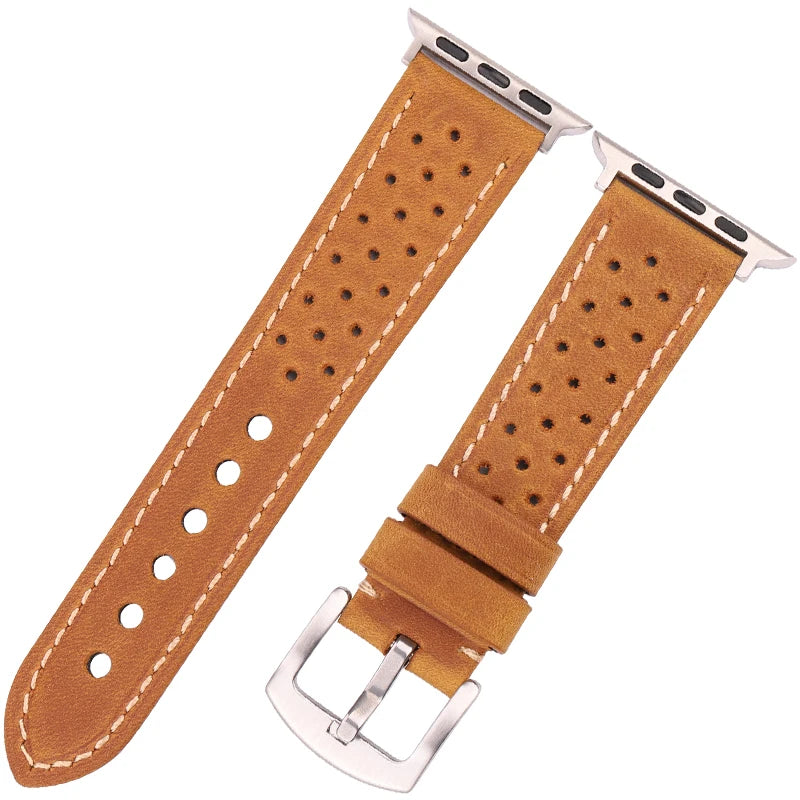 AeroLeather Pro™ Breathable Performance Leather Band for Apple Watch