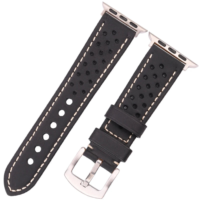 AeroLeather Pro™ Breathable Performance Leather Band for Apple Watch