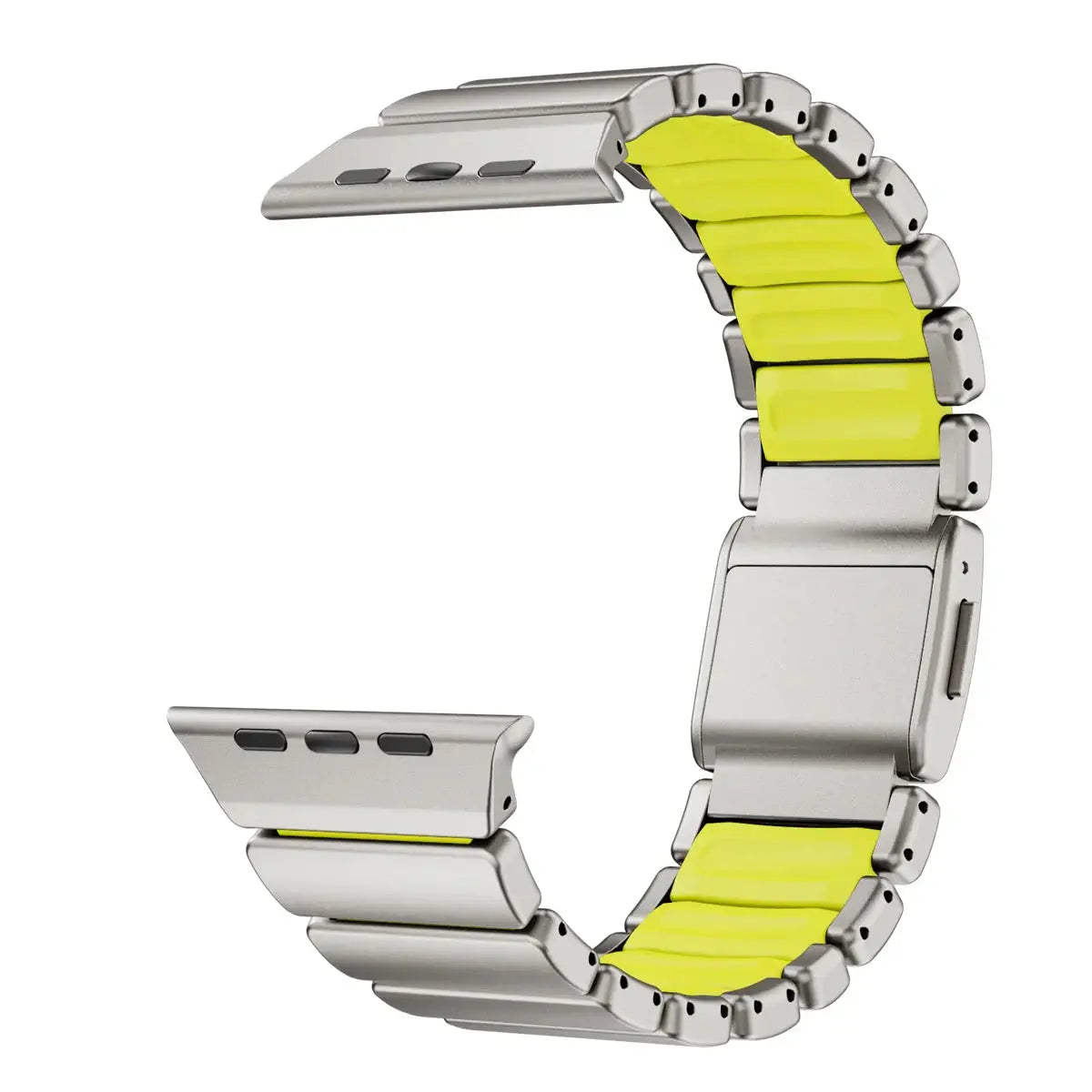 Titanium Rubber Band for Apple Watch Ultra 3/2 49mm Magnetic Wrist Strap for Iwatch 11 46mm 10 9 8 7 6 5 4 SE3 2 SE 44mm 45mm Avontic