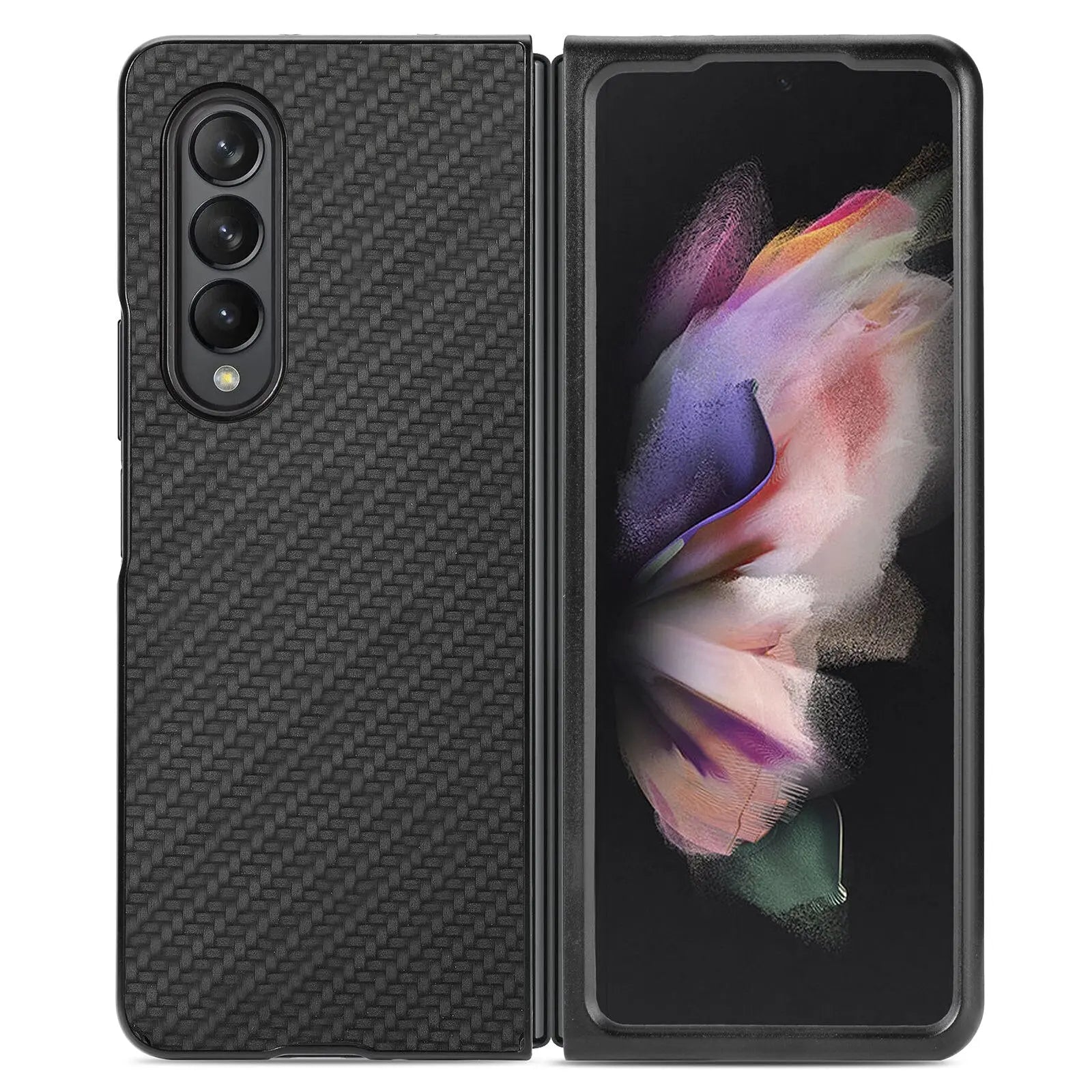Pinnacle Carbon Fiber Case For Samsung Galaxy Z Fold 4 Fold 3 - Pinnacle Luxuries