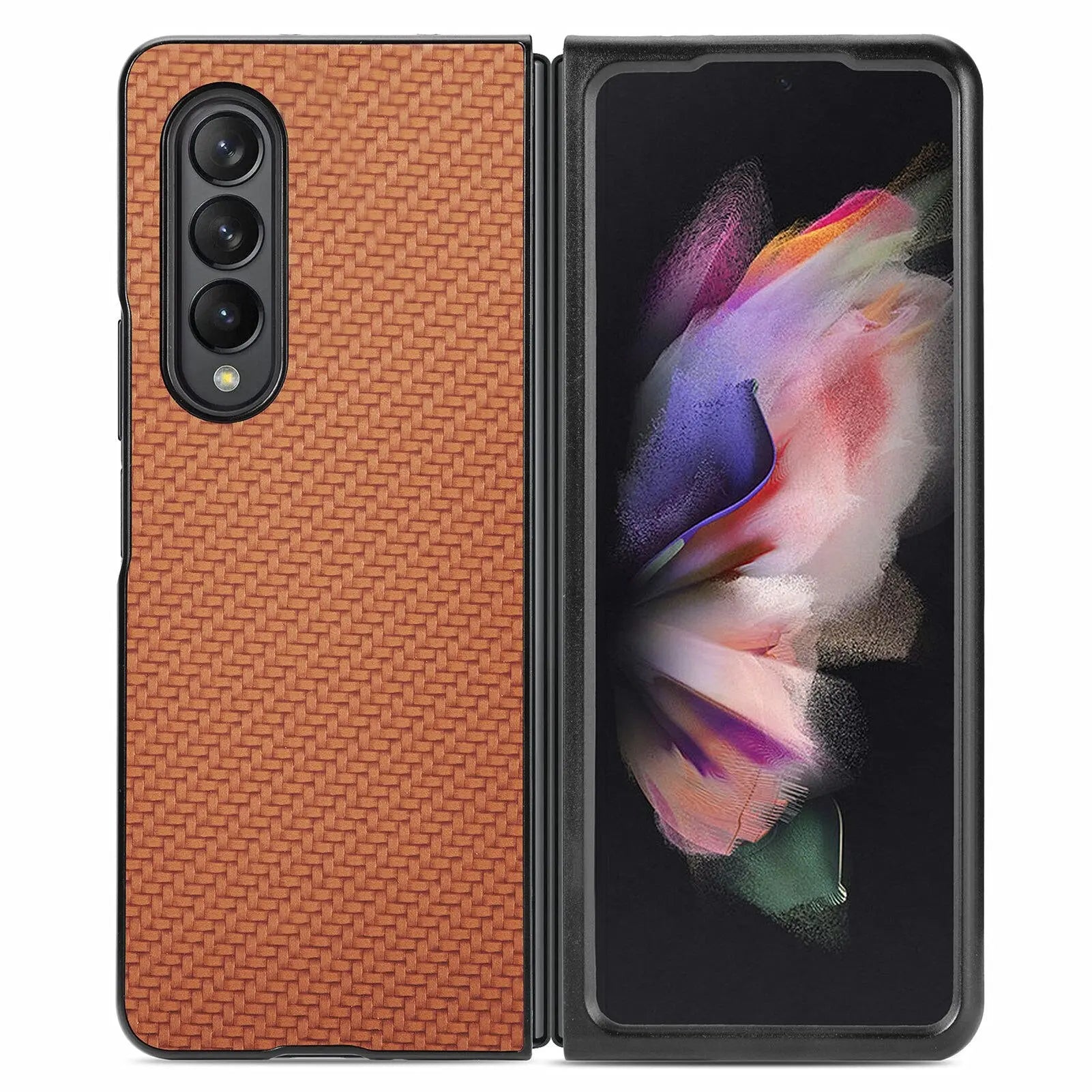 Pinnacle Carbon Fiber Case For Samsung Galaxy Z Fold 4 Fold 3 - Pinnacle Luxuries