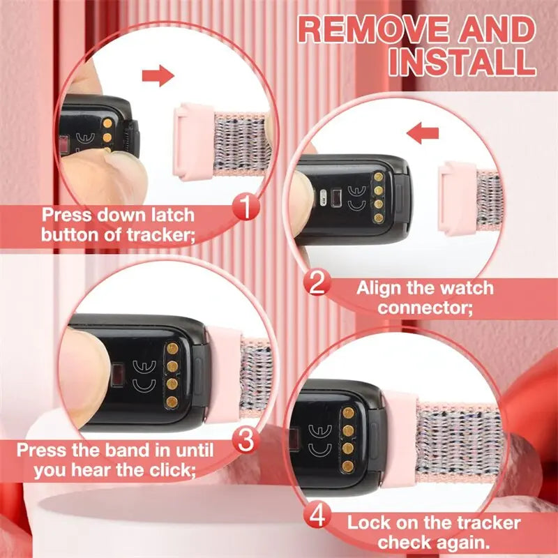 nylon loop Band For Fitbit luxe Strap Accessories Sport Fabric replacement smartwatch watchband Correa Bracelet Fitbit luxe Band - Pinnacle Luxuries