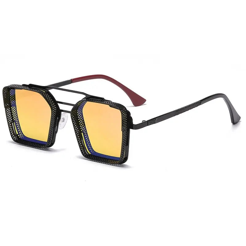 Pinnacle Square Framed Steampunk Sunglasses - Pinnacle Luxuries