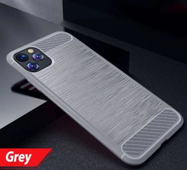 iPhone 11 Brushed Carbon Fiber Phone Case - Pinnacle Luxuries