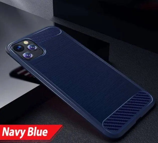 iPhone 11 Brushed Carbon Fiber Phone Case - Pinnacle Luxuries