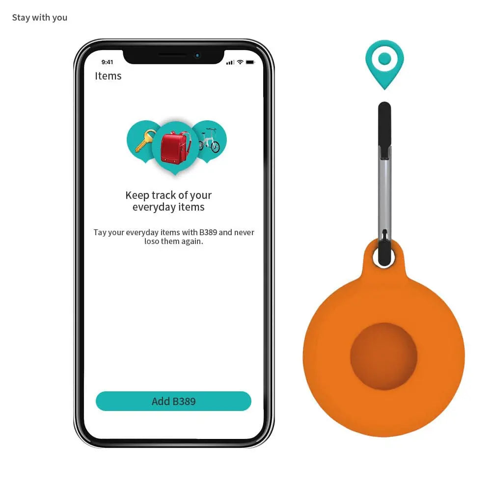 Pristine Protective Keychain Case For Apple AirTag Location Tracker - Pinnacle Luxuries