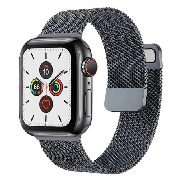 Premium Steel Mesh Loop Band For Apple Watch Series 7 - Pinnacle Luxuries