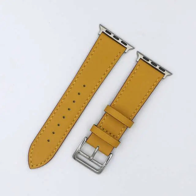 Vintage Genuine Leather Band For Apple Watch Series 7 41mm 45mm - Pinnacle Luxuries