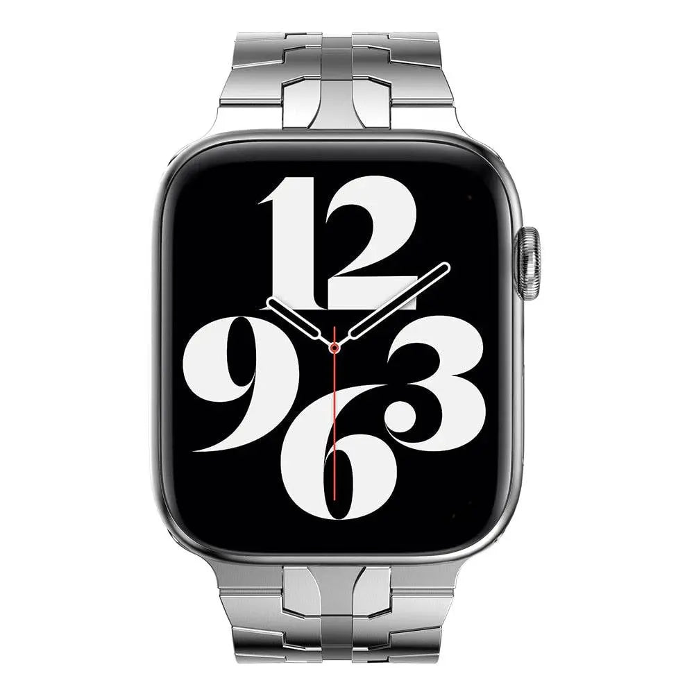 The Black Mamba Collection Stainless Steel Band For Apple Watch Series 7 - Pinnacle Luxuries