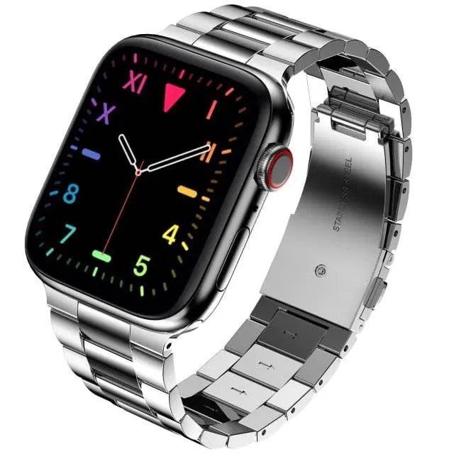 The Pristine Collection Stainless Steel Band For Apple Watch Series 7 - Pinnacle Luxuries