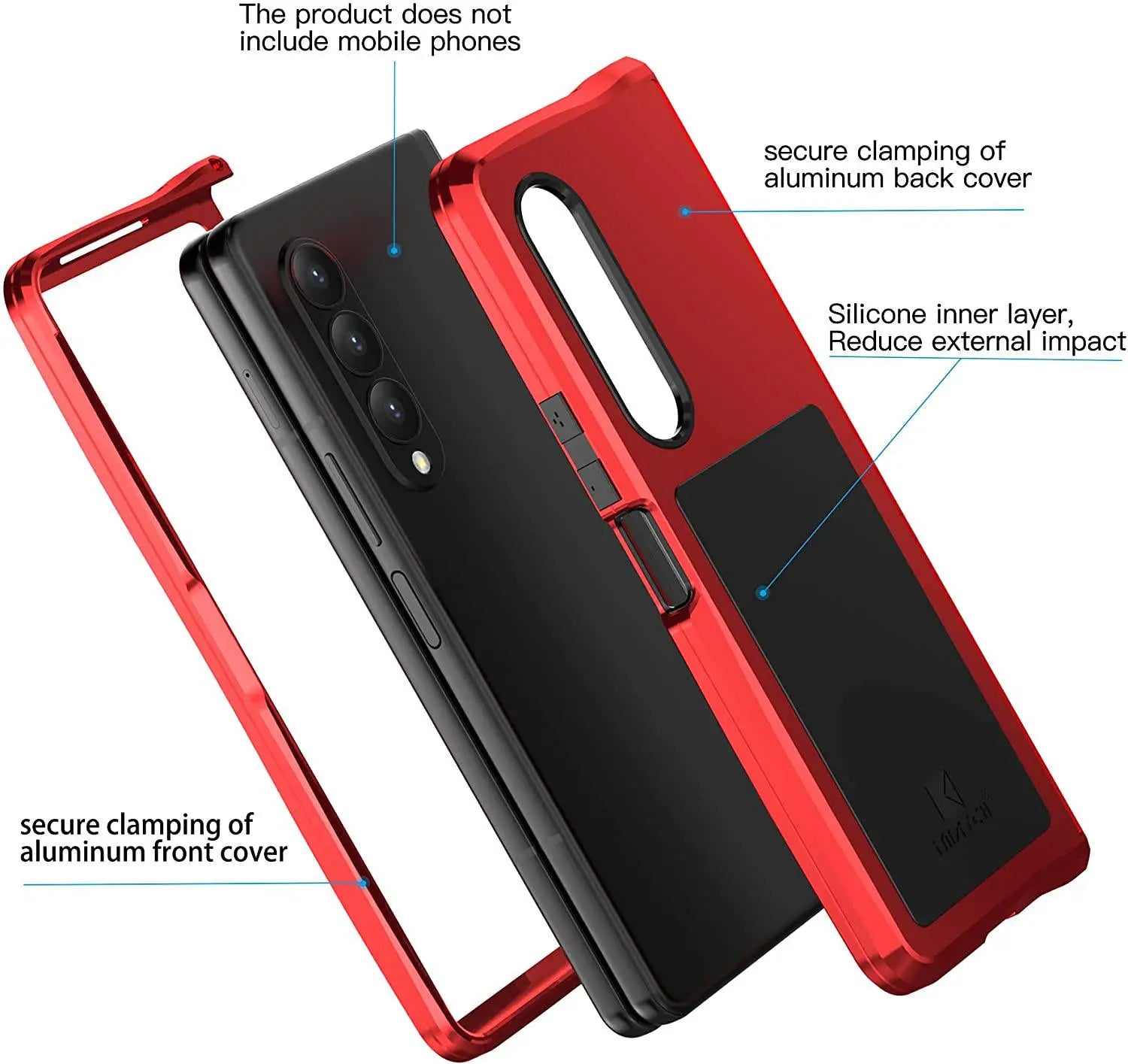 Pinnacle Military Grade Aluminum Protection 360 For Samsung Galaxy Z Fold 3 - Pinnacle Luxuries