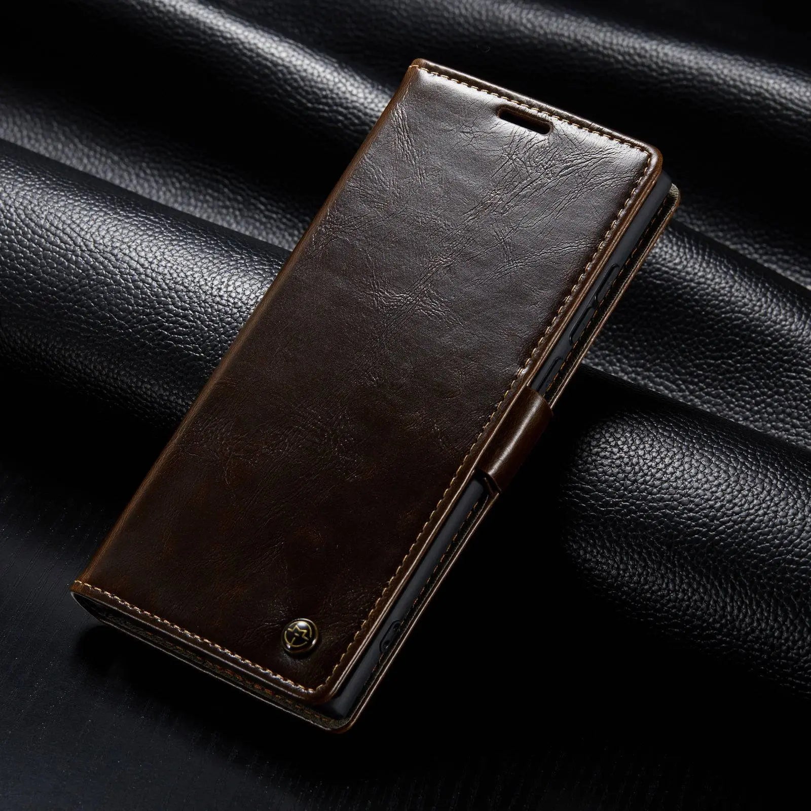 Pinnacle Premium Leather Wallet Case For Samsung Galaxy S22 Ultra - Pinnacle Luxuries
