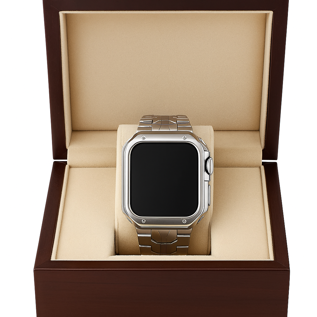 TitaniumGuard™ Infinity Series – Band & Case for Apple Watch