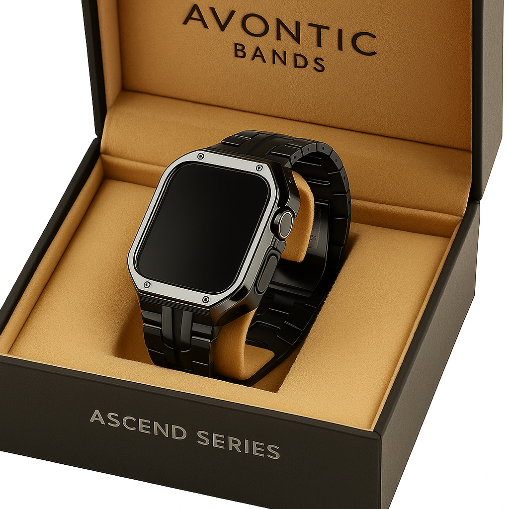 Titanium Ascend Series – Premium Band & Seamless Protective Case for Apple Watch