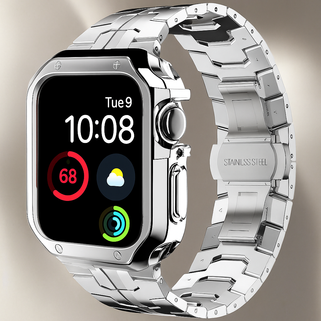 TitaniumGuard™ Infinity Series – Band & Case for Apple Watch